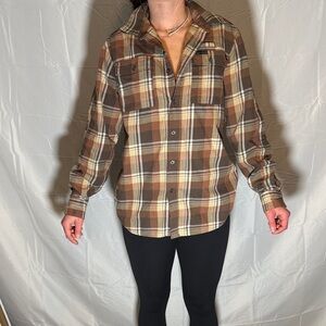 Wrangler ATG Black Jacket with Brown Plaid Trim